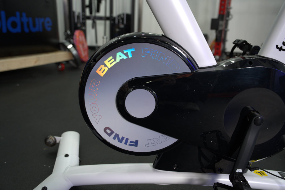 Flywheel on the Free Beat Boom Bike