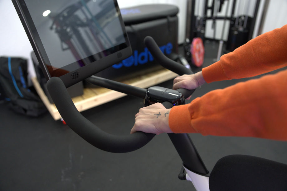 Handlebars on a Free Beat Boom Bike