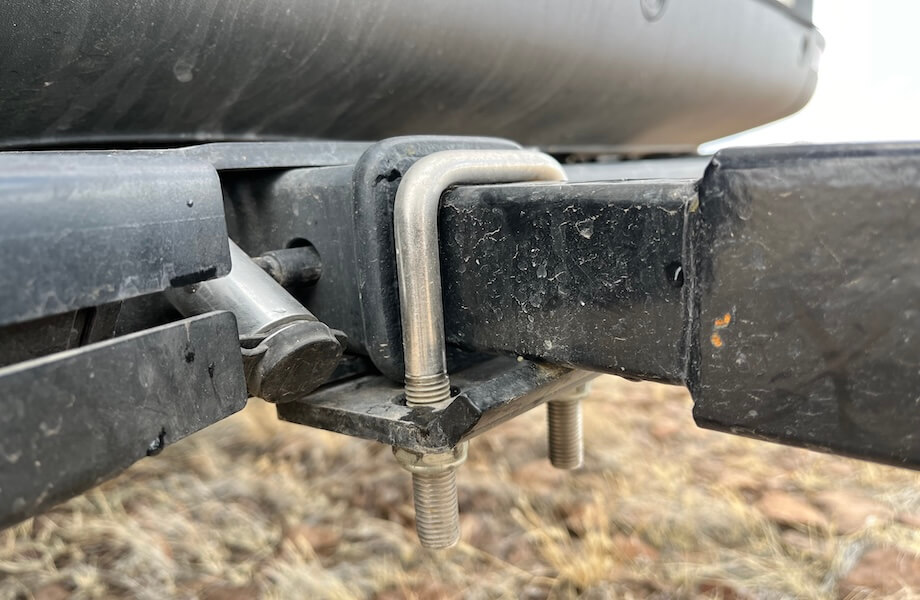 The hitch receiver setup featured on most popular bike racks