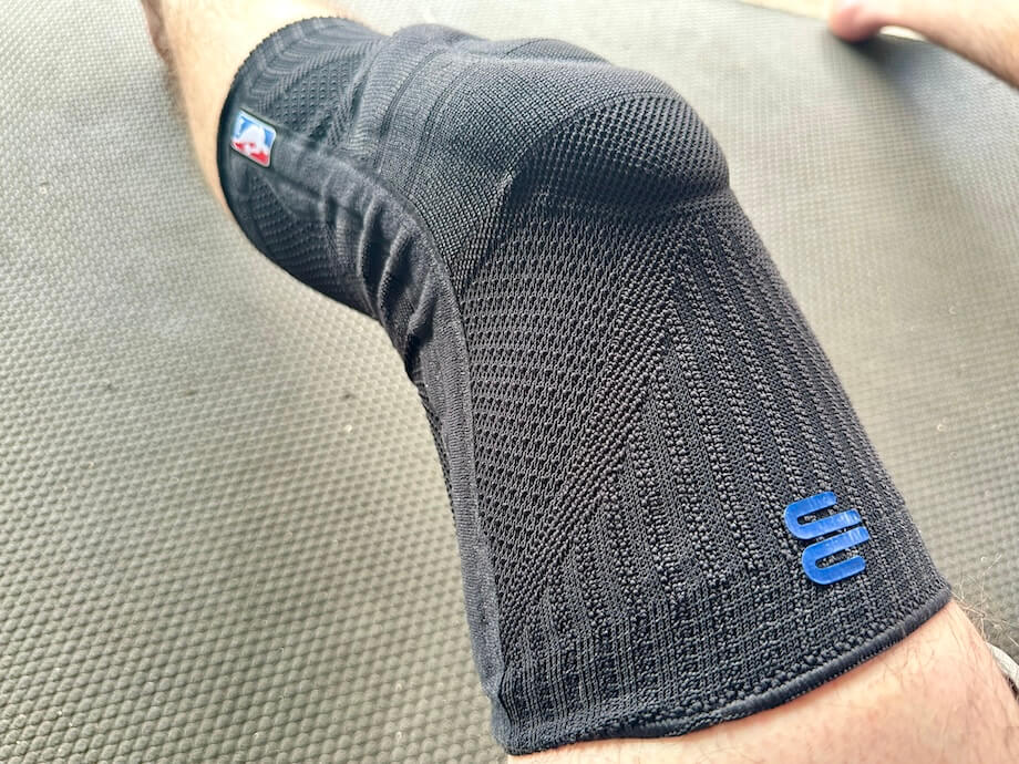 Bauerfeind Sports Knee Support on knee