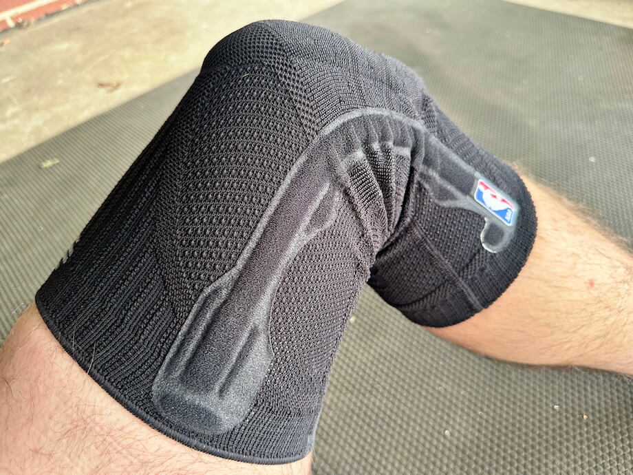 Bauerfeind Sports Knee Support side view on knee