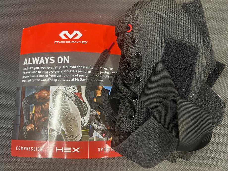 Package contents of a McDavid Ankle Brace Ultra Light