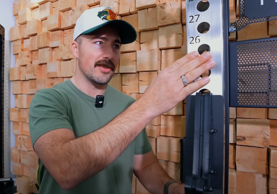 Product tester moving the Horizon 7.0 AT treadmill