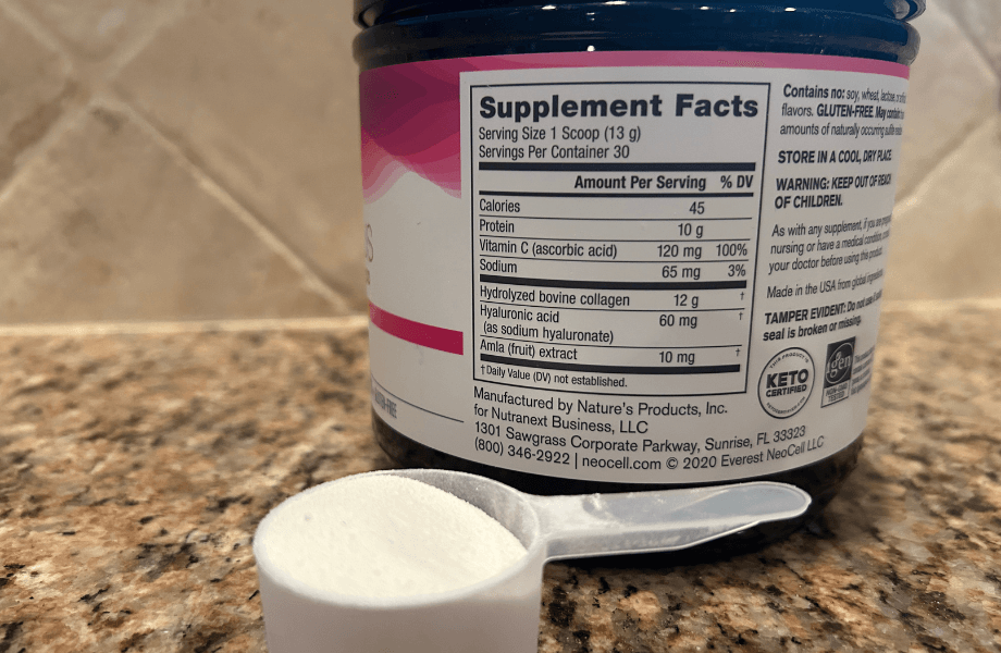 NeoCell Collagen supplement facts