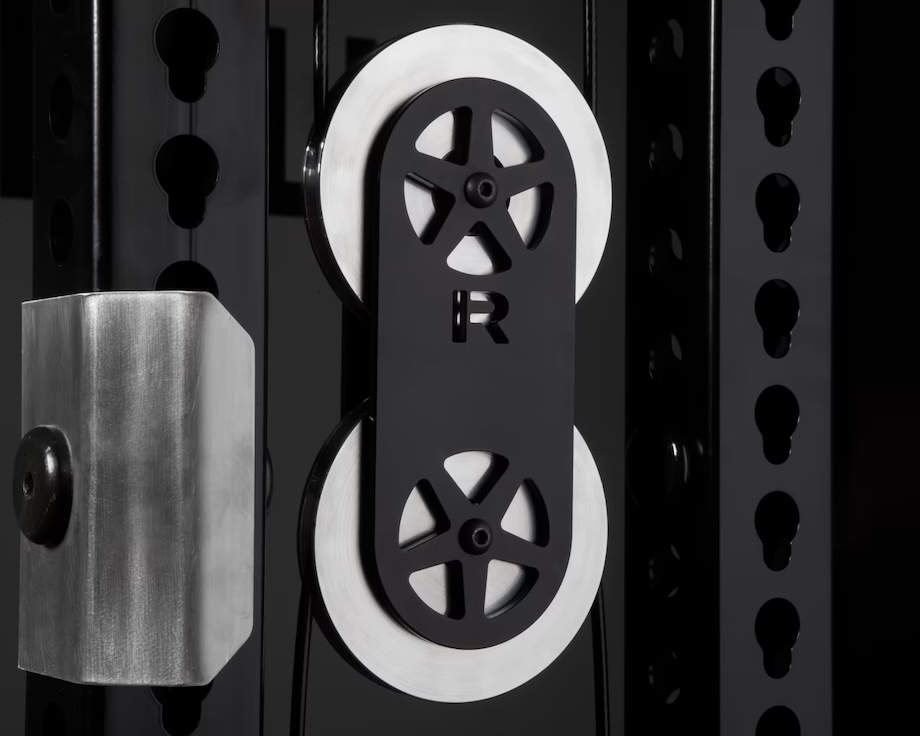 Pulley system on the Rogue LP-2 lat pulldown machine