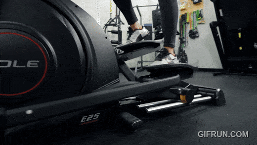 The Sole E25 Elliptical machine in use