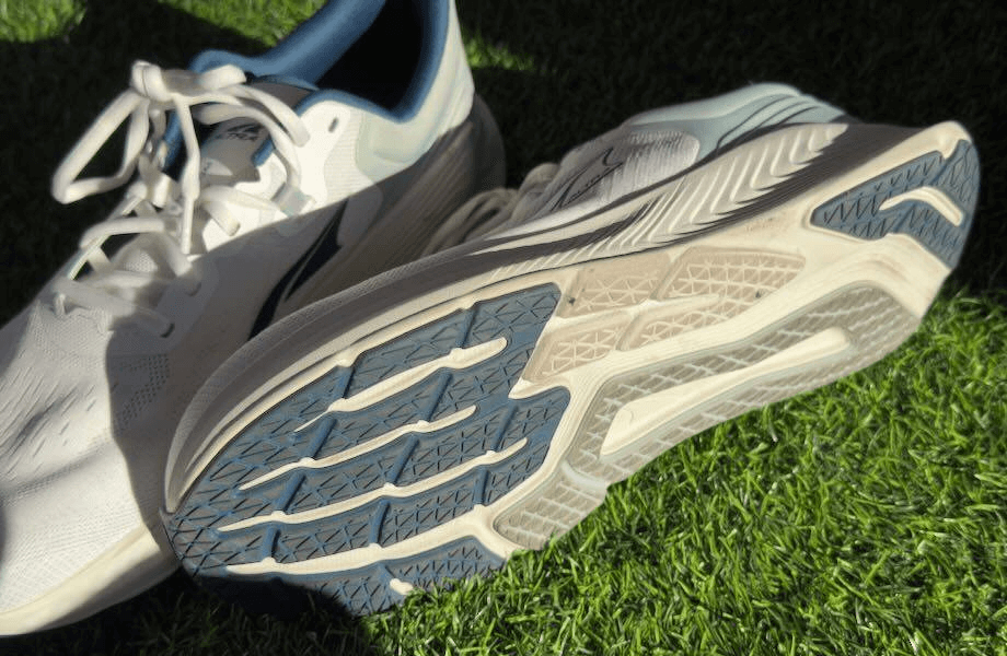 The outsole design and lug pattern featured on the Altra Provision 8 running shoes