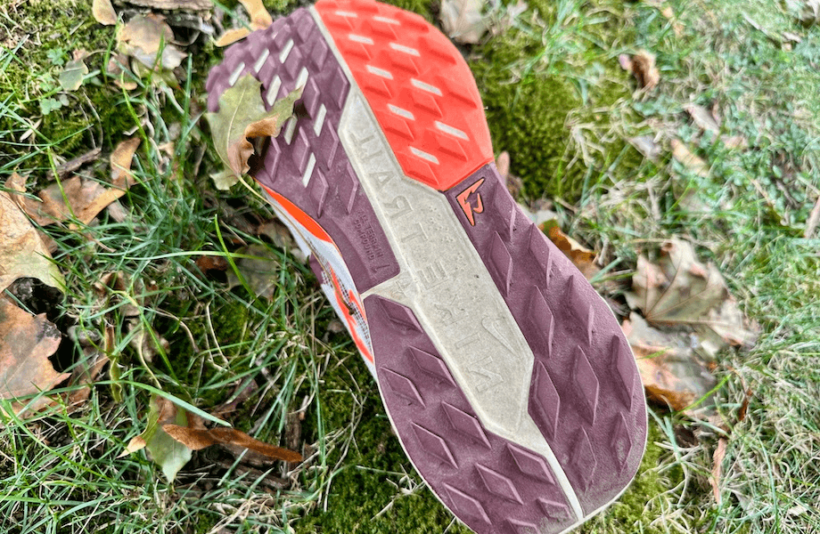 The Nike Pegasus Trail 5's ATC outsole