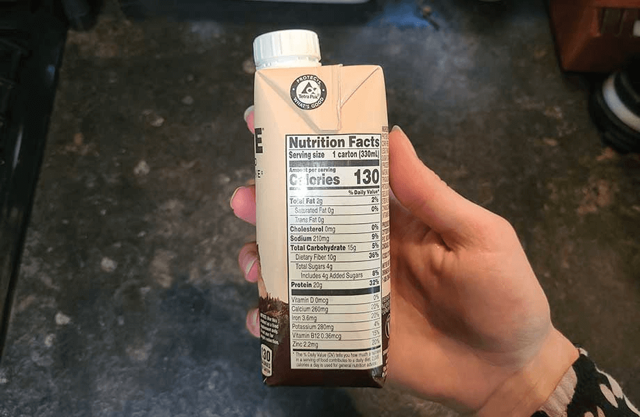 Evolve Plant-Based Protein Shake nutrition facts