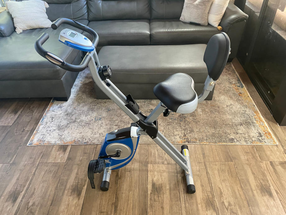 Side view of the XTERRA Folding Exercise Bike