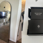 A side-by-side image showing the alter screen in our tester's home along with an image of the opened Alter DNA test box