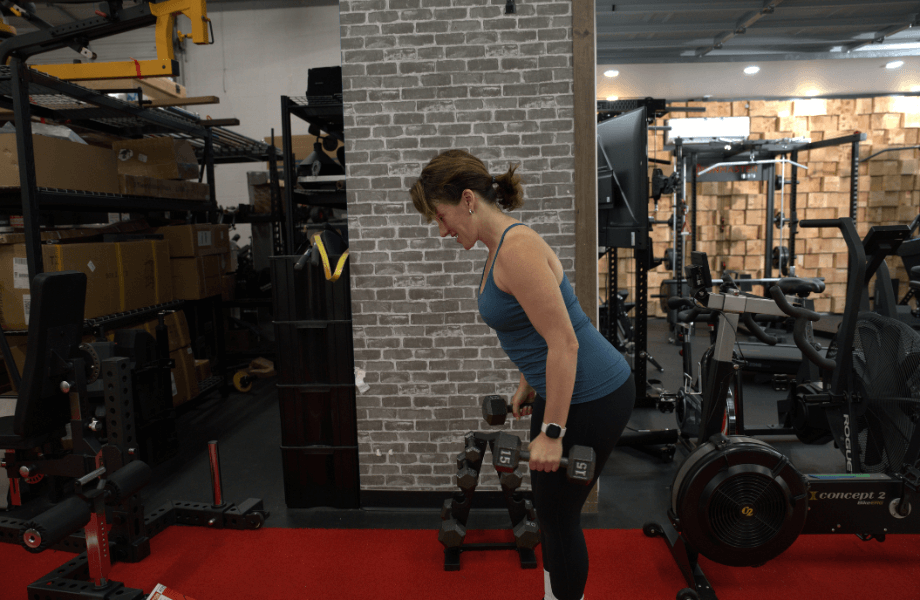 Our tester training with CAP Cast Iron Hex Dumbbells in the GGR testing center