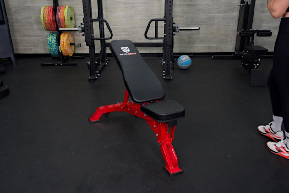 Full view of the Major Fitness Adjustable Bench