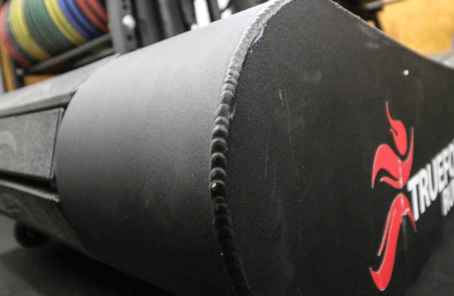 The high-quality welds featured across the TrueForm Runner's curved running surface