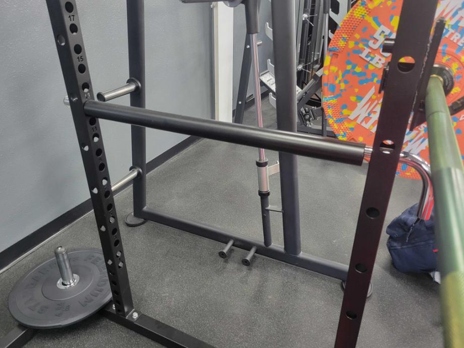 Side of the Giant Lifting Garage Gym Power 2.0 Rack