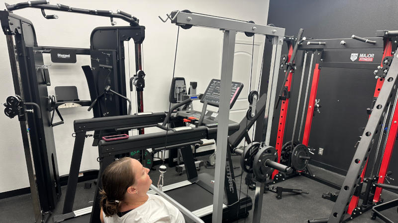 Pulleys on the GDLF Lat Pulldown Machine