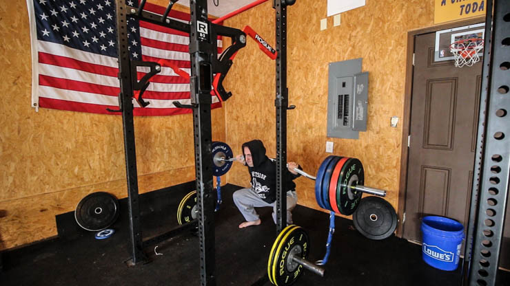 coop using the Kabuki Strength Duffalo Bar