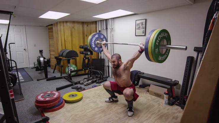 Mat Fraser's performing a snatch