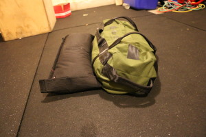 Brute Force Sandbag in a home gym