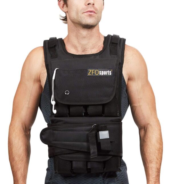 30LBS Womens Weighted Vest W/ CELLPHONE POCKET ZFOsports 