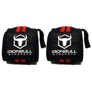 Iron Bull Strength Wrist and Lifting Straps Combo