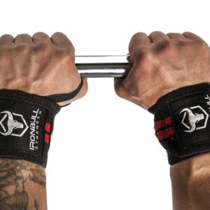 Iron Bull Strength Wrist and Lifting Straps Combo