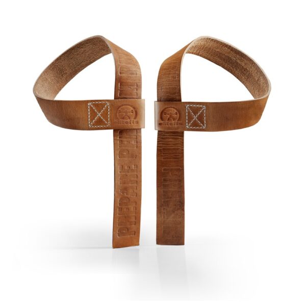 EliteFTS Stamped Leather Lifting Straps
