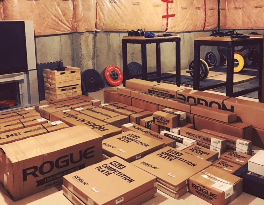 shipment of rogue fitness equipment 