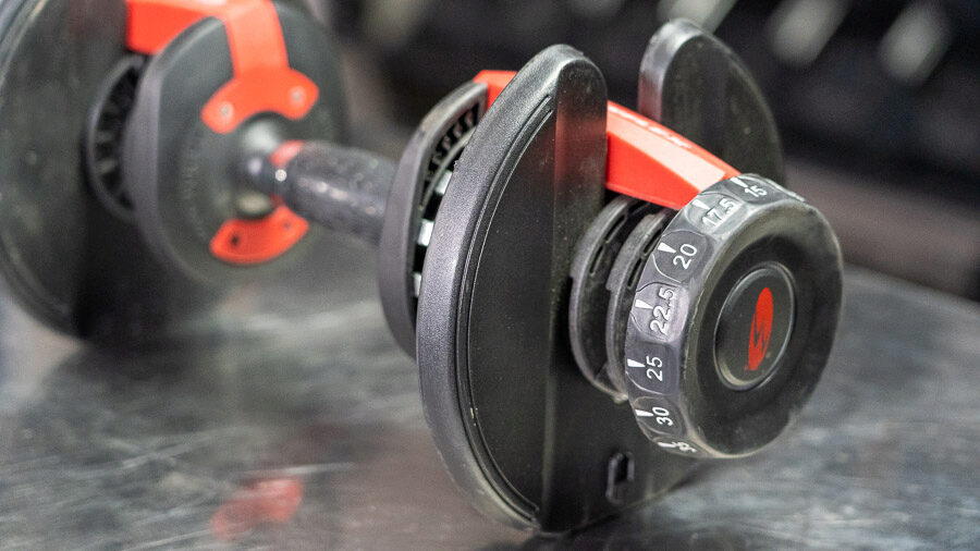 Bowflex adjustable dumbbells