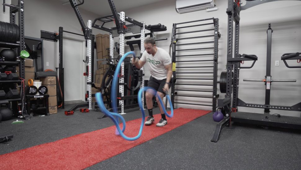 Battle rope setup at home deals