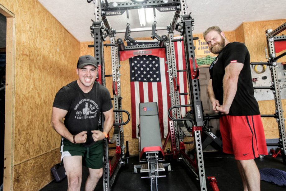 Sorinex Base Camp Squat Rack in coop's garage gym