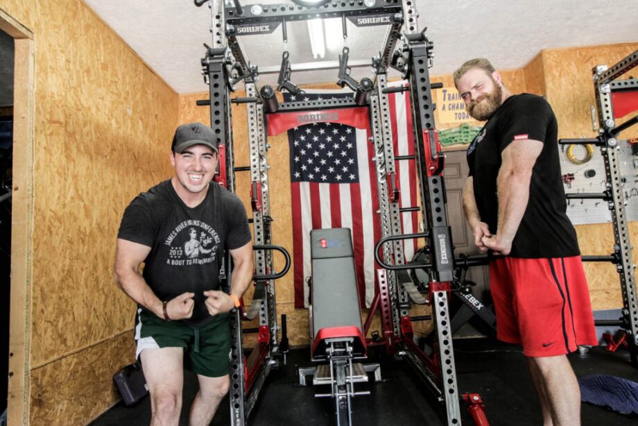 Sorinex Base Camp Squat Rack in coop's garage gym 