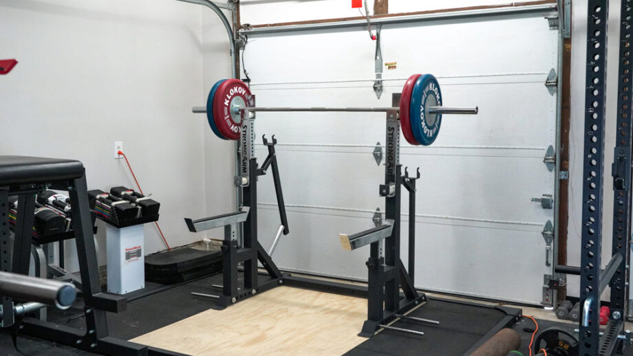 StrongArm Sport Combo Rack in a garage gym