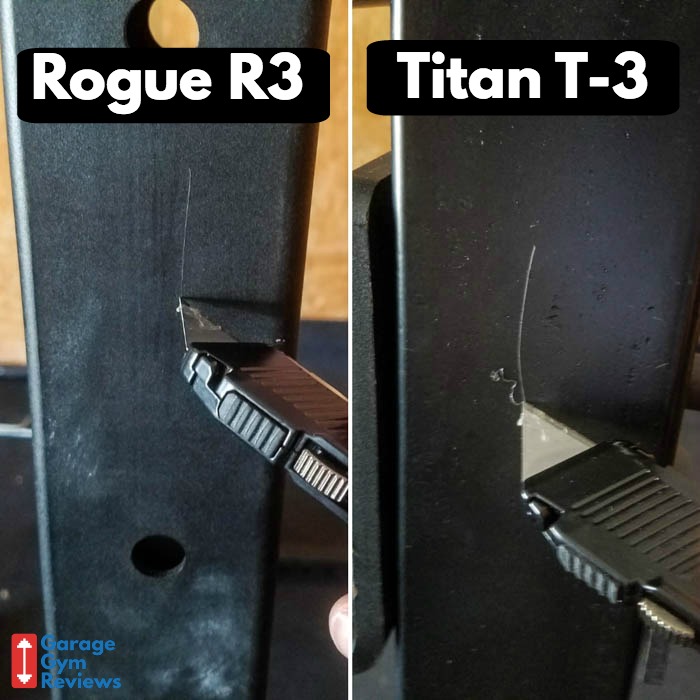 Rogue R3 vs Titan T3 power rack