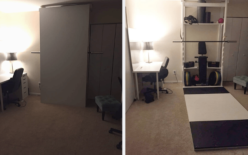 Murphy Bed DIY Apartment Gym