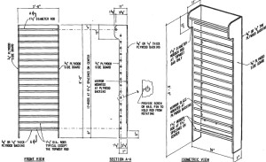 stall bar measurements