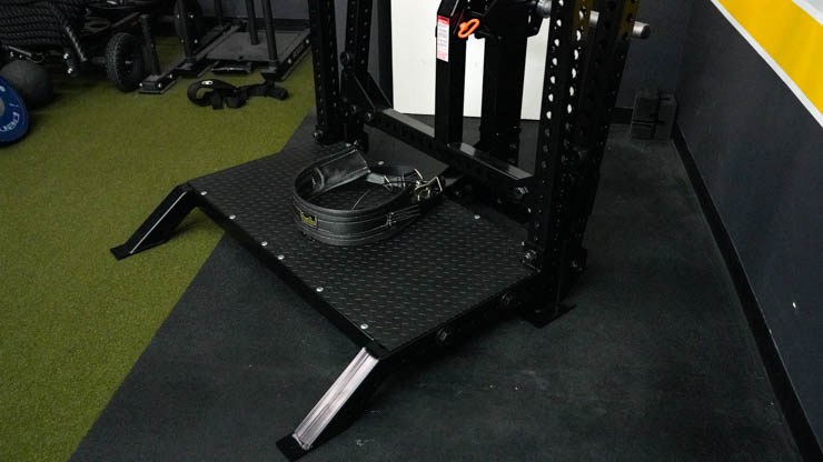 The platform of the Rogue Rhino Belt Squat.