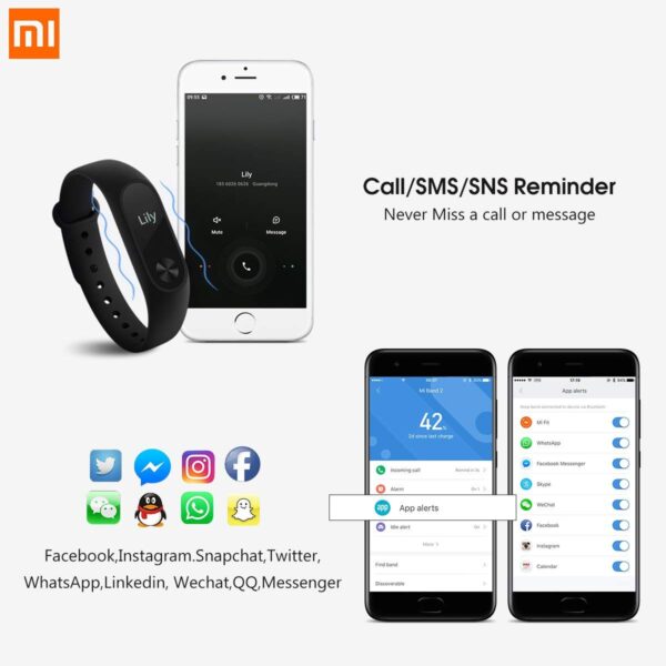 Mi band on sale 2 ios apps