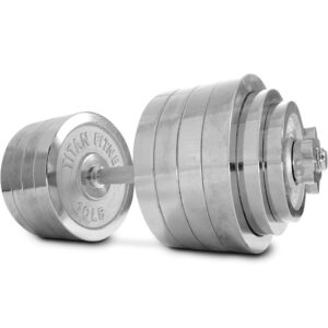 Titan Adjustable Chrome Dumbbells