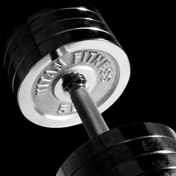 Titan chrome dumbbells sales