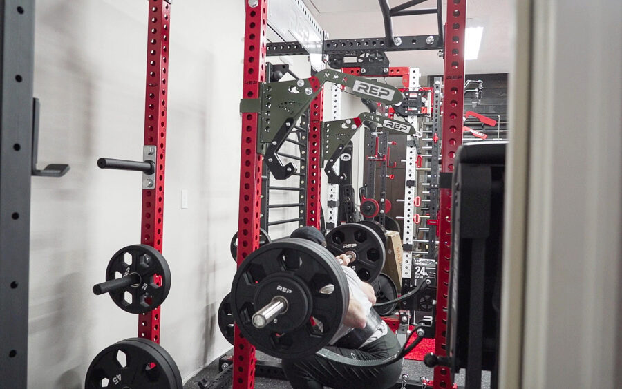 REP Omni Rack in a garage gym