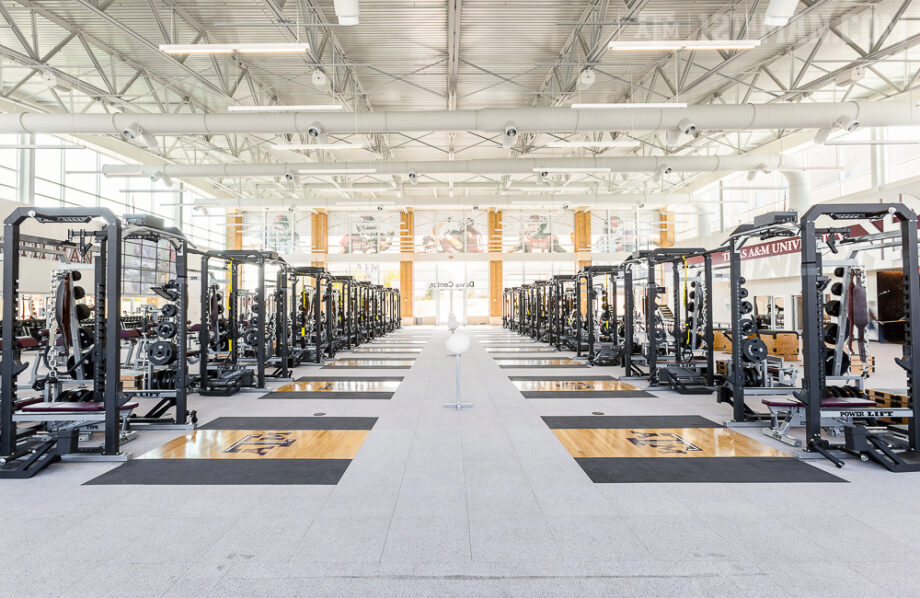 Texas A&M Football Weight Room