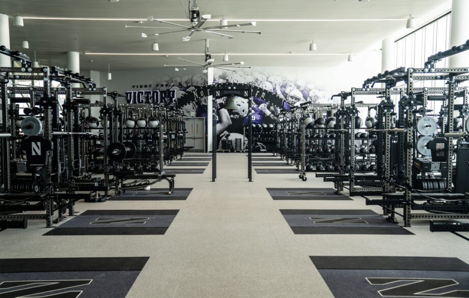 Northwestern University Football Weight Room