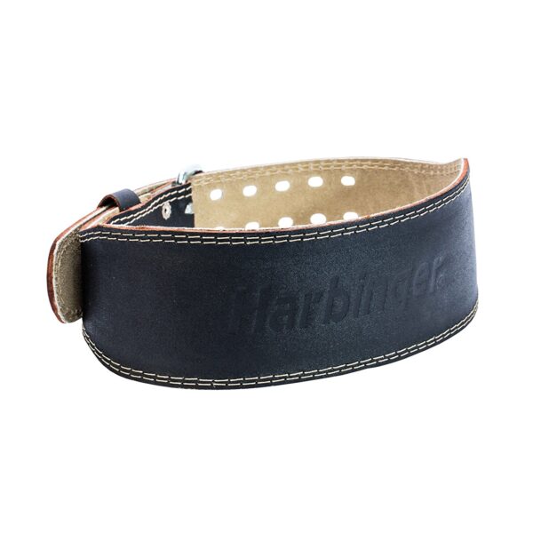 Harbinger 4" Padded Leather Weight Lifting Belt Size M NEW 