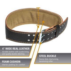 Harbinger Padded Leather Weightlifting Belt