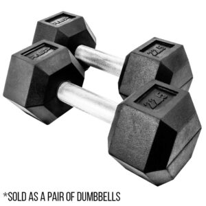 REP Rubber Coated Hex Dumbbells