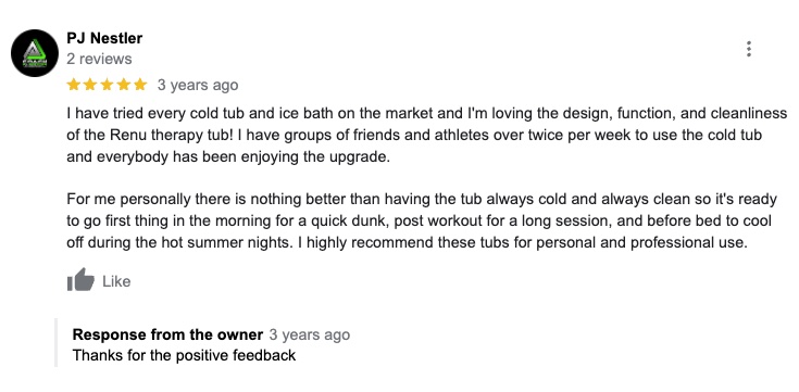 A positive review of the Renu Therapy Cold Stoic