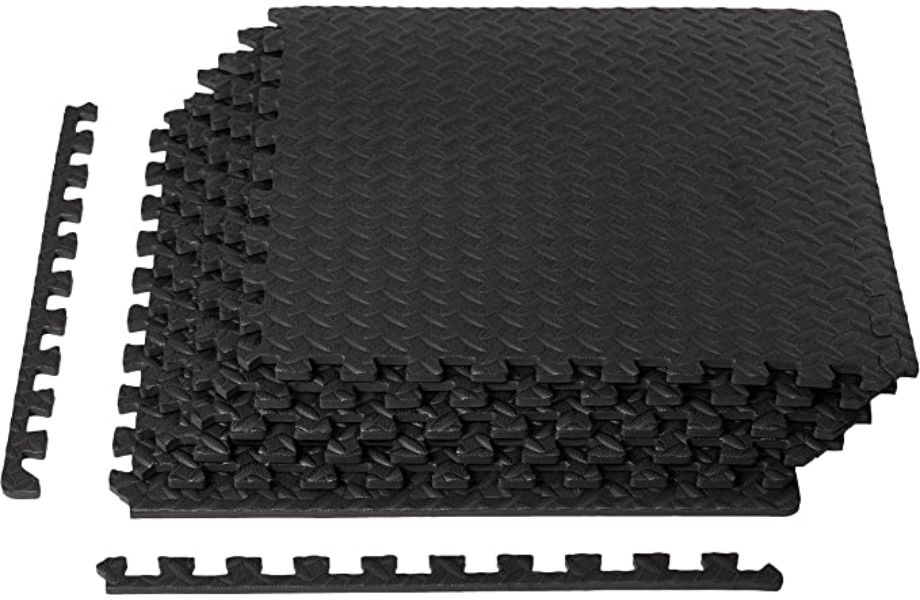 amazon basics foam interlocking exercise gym floor mat tiles