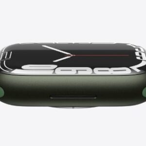 An image of the screen of the Apple Watch Series 7 in green