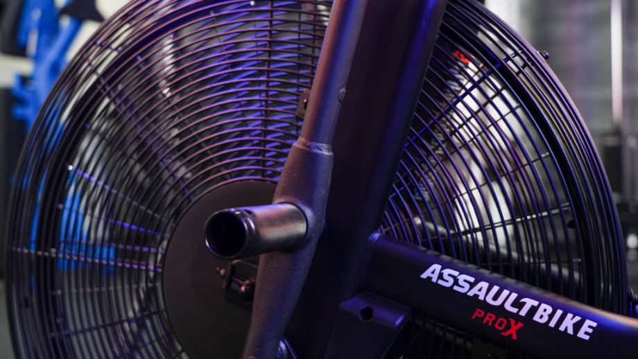Close up shot of the AssaultBike ProX fan cage